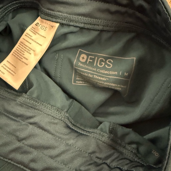 Figs Caribbean blue Yola high waisted scrub pants - Picture 3 of 3